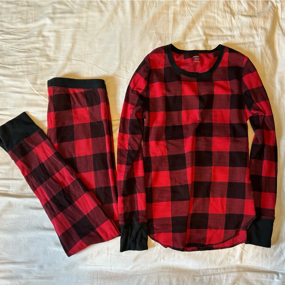 Old Navy Plaid Waffle Pyjamas